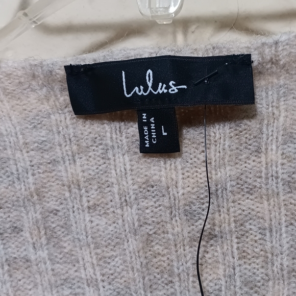 Lulu's Cream Ribbed Cardigan - Picture 3 of 8